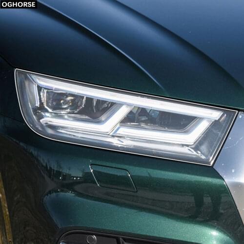 2X Car Headlight Self Healing Protective Film Vinyl Protection Transparent TPU Decal Sticker for Audi Q5 SQ5 FY 8R 2009-2020
