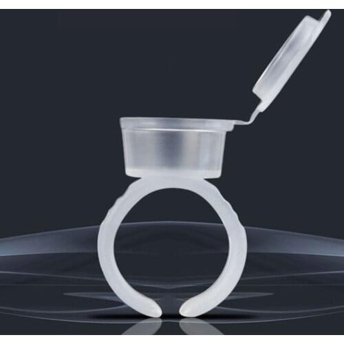 40pcs Permanent Makeup Tattoo Pigment ink Ring Cups Cap with Anti-Overflow Cover pigment holder Container Tattoo ink Caps