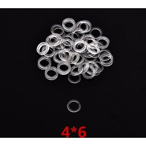 500pieces/lot Transparent Hairdressing Scissor Accessory Tendon Washers Size 4*6mm Tendon Gasket Parts