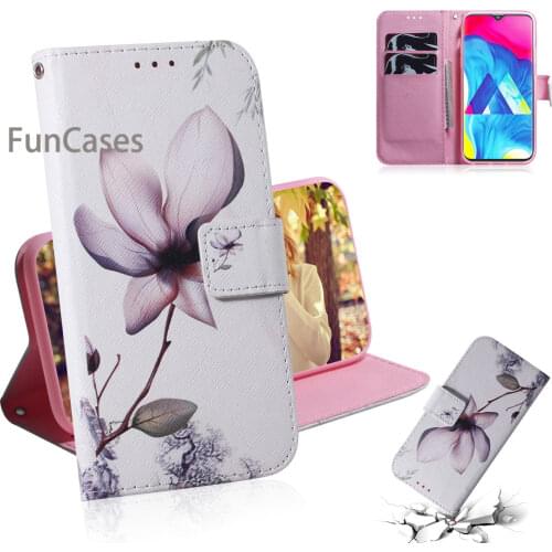 A10 Magnolia Phone Accesories For cover Samsung M10 PU Leather Wallet Case sFor Samsung Galaxy accesorios A10 Telefoan Csse