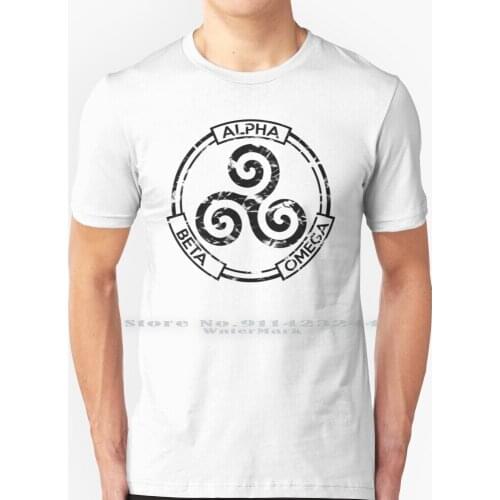 Alpha Beta ( Black )-Teen Wolf T Shirt 100% Pure Cotton Teen Wolf Mccall Stiles Lydia Allison Argent Jackson Whittemore Derek