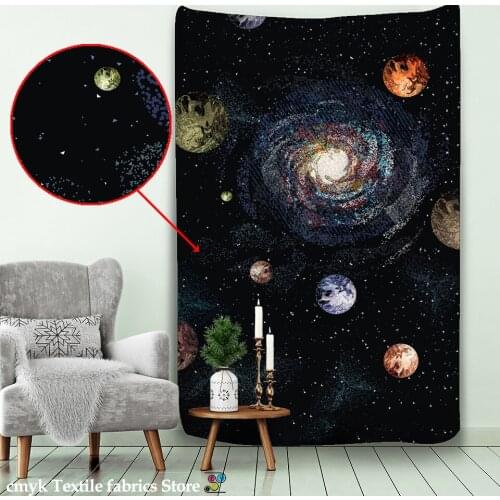 Universe Space Nebula big art tapestry printed wall covering psychedelic wall hanging beach towel mandala thin blanket yoga
