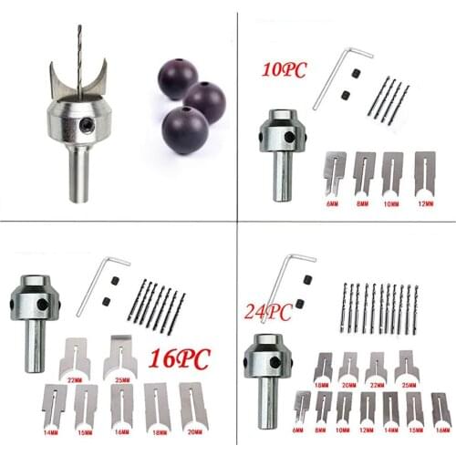 Woodworking Router Bit Buddha Beads Drill Bit Milling Cutter Kit Wooden Buddha Bead Maker Tool Set