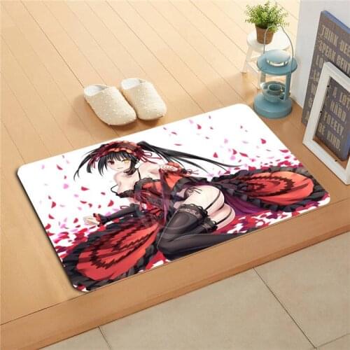 F627m14 Drop Shipping Custom Tohka Yatogami Anime Doormat Art Design Pattern Printed Floor Hall Bedroom Cool Pad Fashion Rug #9