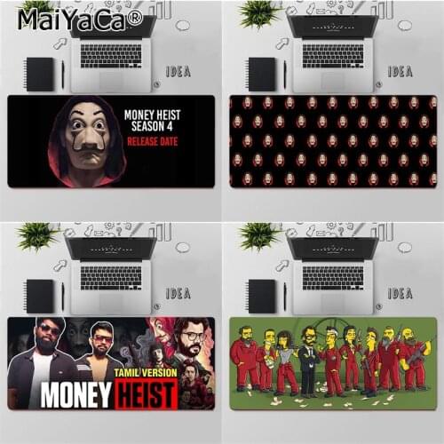 Maiya Spain TV Money Heist House of Paper Keyboards Mat Rubber Gaming mousepad Desk Mat Rubber Computer Gaming mousepad