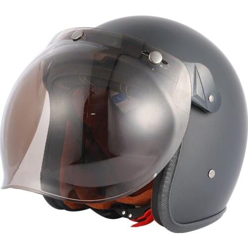 DOT Certification Motorcycle Helmet Cafe Racer Retro Open Face Helmet Scooter Jet Motorbike Riding Capacete Casco Motocross