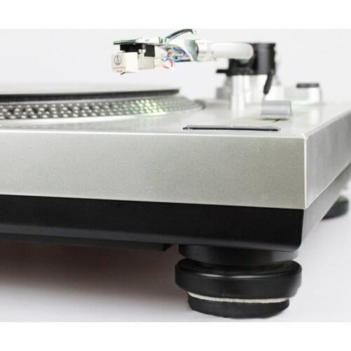 4pcs A Set Rubber Non-Skid Sound Dampening Pads for Vinyl Record Player Vibration-Absorption Isolation Pads