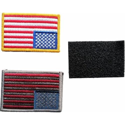 HOOK & LOOP Flay Patch Cloth Badge Accessories Embroidered Cap Bag Jacket Logo Gift