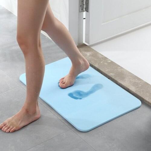 Natural diatom mud mat bath mat diatomite absorbent quick-drying home bathroom door mats