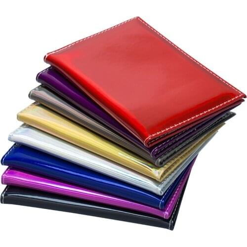 Hot High Gloss Russian Laser Passport Cover PU Leather Air Ticket Credit Card Holder Travel Passport Bag Drop Shipping