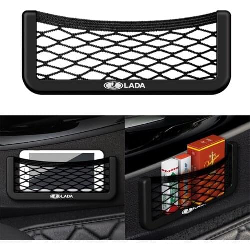 Car Mesh Net Bag Car Organizer Seat Back Storage Bag For LADA VESTA niva kalina priora granta largus vaz samara 2110