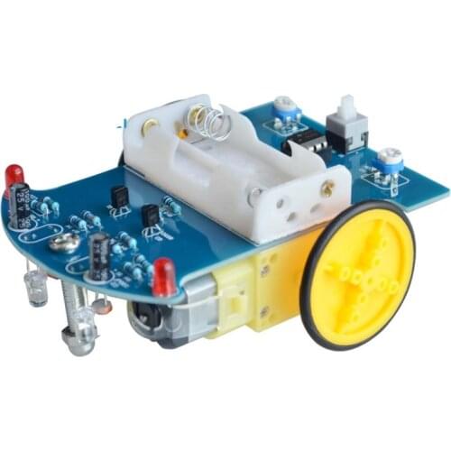 1 set D2-1 Intelligent Tracing Smart Car Chassis Kit Trace Intelligent Track Line Car Fun Electronic Production DIY Kit Practice