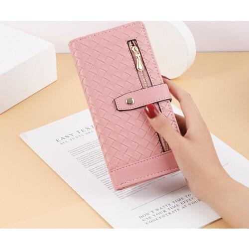 Wallet Womens Long Buckle Zipper Bag Multi-card Position Large-capacity Clutch