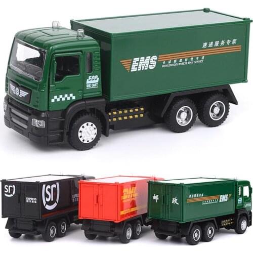 1:50 alloy pull back truck,high simulation double decker bus,SF Express,post express container truck,toy vehicles,free shipping