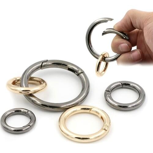 10 Pcs/lot Circular Multi-usage Metal Button Ring Buckle Suitable for Overcoat Belt Buckle Leather Accessories Diy Sewing Craft