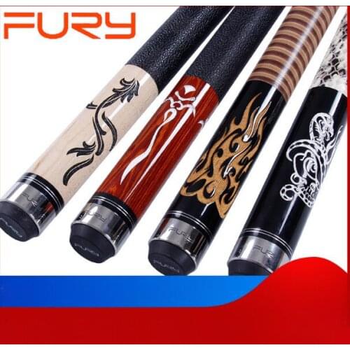 2019 Original FURY LE Pool Cue Stick Kit Billiard Cue with Case 11.75mm/13mm Tip Maple Cue Professional Kit High-end Stick