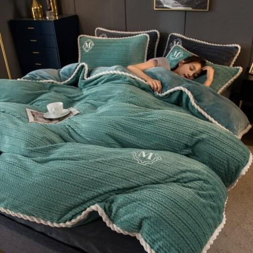 2020 Winter Soft Warm Blanket Cover Flannel Thick Bedding Cover Quilt Flannel Thickening Warm Duvet Bedding Cover