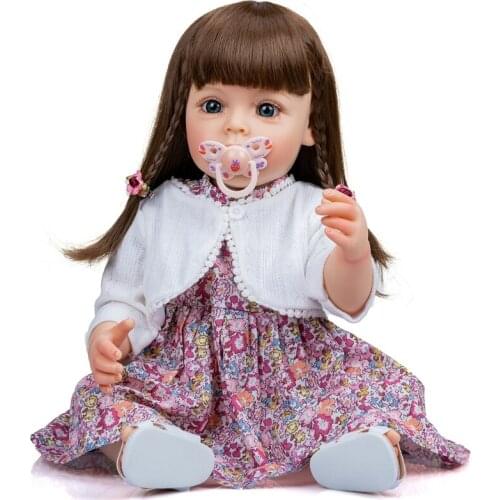 21in Handmade Cuddle Doll Soft Toy Lifelike Reborns Baby Girls Best Party Gift 69HE