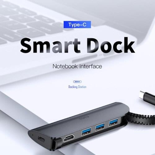 5 in 1 USB-C / Type-C to 3 x USB 3.0 + HDMI + PD Port USB HUB 3.0 Converter Laptop Docking Station
