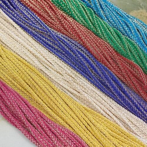 50yards/Bundle 5mm Braided Polyester Elastic Cords for Bracelet Beads Strings Accessory DIY Jewelry Making Decor F65