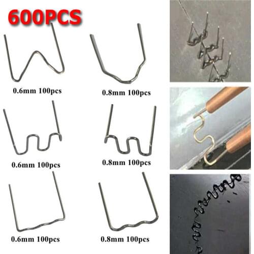 600 strands of stainless steel standard pre-cut 0.8mm/0.6mm hot nails for torch wire for plastic stapler car bumper repair