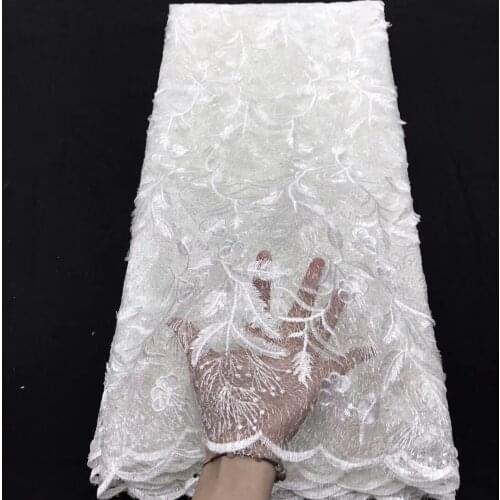 African Lace Fabric 2021 High Quality Lace Embroidery Nigeria French Lace Fabric, Nigeria Party Dress J36601