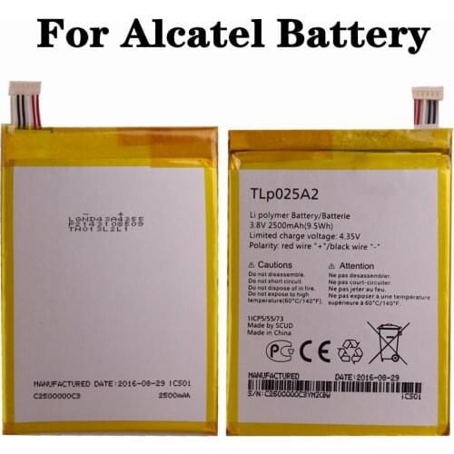 TLp025A1 TLp025A2 For Alcatel One Touch POP C9 Dual 7047D Idol X Plus OT 6043D 8000D 8008D S960 POP 2 (5) 7043K 7043Y Battery
