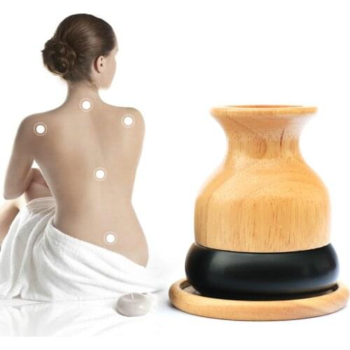 Stone needle temperature moxibustion apparatus Household electric heating curing pot hot compress instrument energy stone body