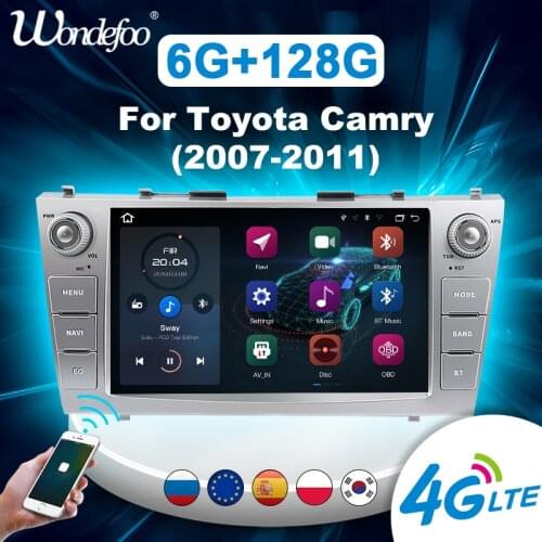 Carplay 2 din Android 10 Car radio For Toyota Camry 2007-2011 Multimedia Stereo Player autoradio stereo GPS Navigation bluetooth