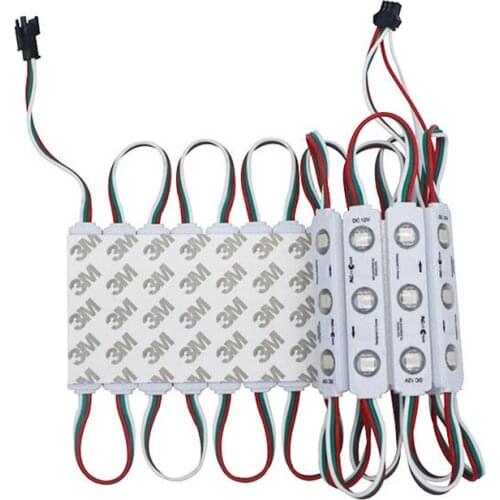 DC12V 2811 RGB LED Pixel Module Full color 3LEDs 5050 SMD Waterproof LED advertising lights 500pcs