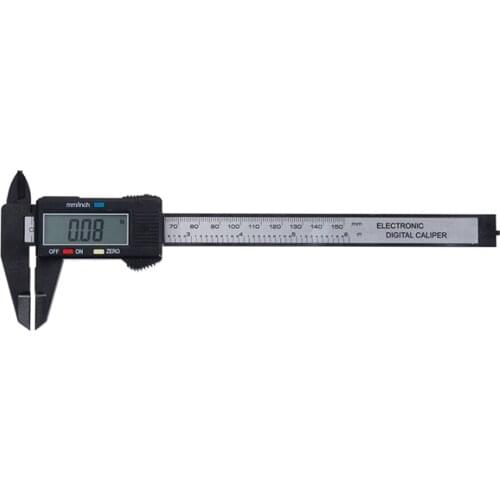 150mm 6 Inch Electronic Plastic Digital Caliper Carbon Fiber Vernier Caliper Gauge Micrometer Measuring Tool Digital Ruler