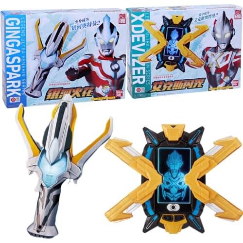 Bandai Ultraman Morpher Toy Galaxy Spark Aix Flash Super Hero Deformer Toys Plastic Action Figures Toys Model Collection Kid Toy