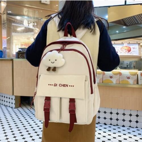 Classic School Backpack For Girls And Boy Women Teens Lightweight Elementary BookBags Durable Schoolbag Multi-pocket