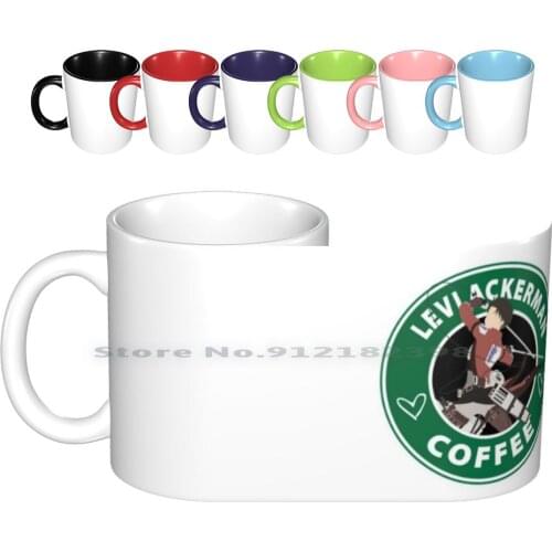 Levi Attack On Titan Mug Ceramic Mugs Coffee Cups Milk Tea Mug Attack On Titan Levi Shingeki No Kyojin Eren Aot Armin Ackerman