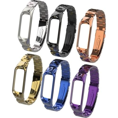 Metal strip for original Xiaomi Mi band 3 replace wrist strap Stainless Steel Bracelet Wristbands strap Xiaomi M3 MI band 3
