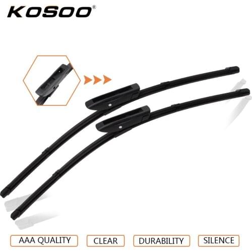 KOSOO Auto Wiper Blade For Reanult Scenic 3 (2009-),30"+26" 2pcs Soft Rubber Windscreen Wipers Windshield Blades Car Accessories