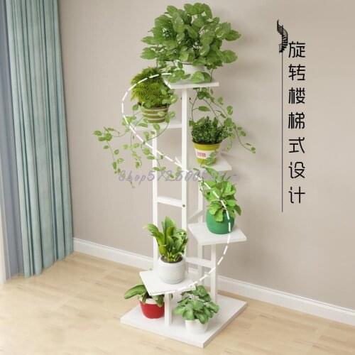The new living room household flower shelf multi-layer indoor special price stepped space-saving