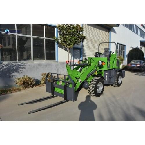 SYNBON New 0.8ton Wheel Loader With Fork And Anti-Roll Frame Front Shovel Farm Garden SY908E
