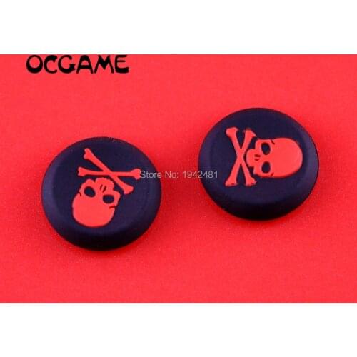 OCGAME For PS4 xbox one ps3 Controller Wholesale Skull Head grips Silicone Thumb Grip Joystick Cap joystick grips 30pcs/lot