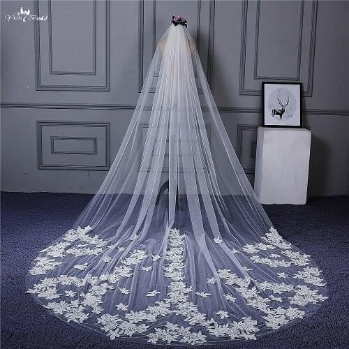 RSV80 Real Pictures Yiaibridal Stock Lace Edged One Layer Appliques Welon Koronka