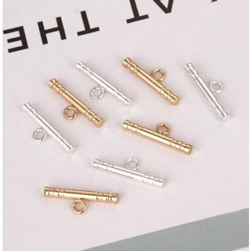 Connector Jewelry Accessories Pendant Diy Necklace Bracelet Jewelry Discovery-Stainless Steel-Parts Connection-Sticks