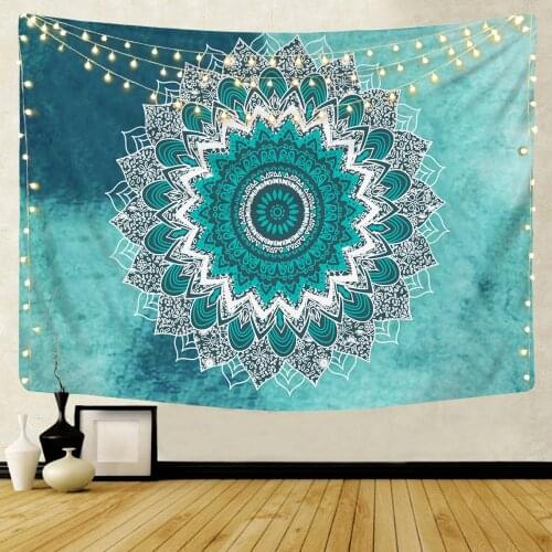 Creative Fashion Mandala Pattern Tapestry Wall Hanging Tapestry Psychedlic Blanket Beach Hippie Bedspread Backdrop Home Decor