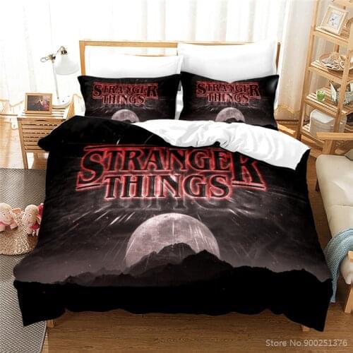 Horror Movies Stranger Things Duvet Cover / Quilt Cover & Pillowcase Set Twin Full Queen King Bedding Set for Home Bedroom Gift