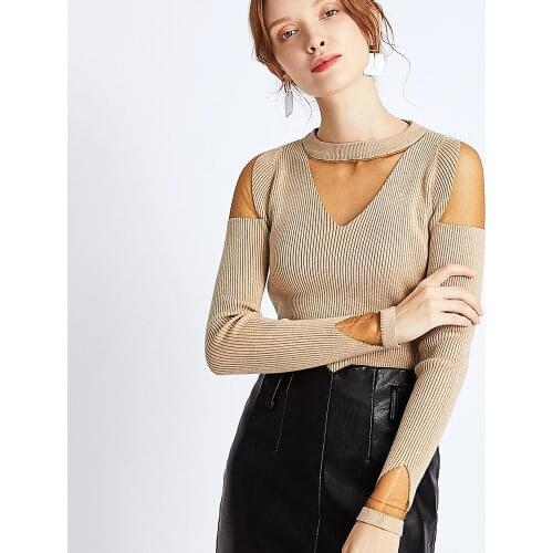 Женские пуловеры с открытыми плечами YING DE MEI China At AliExpress