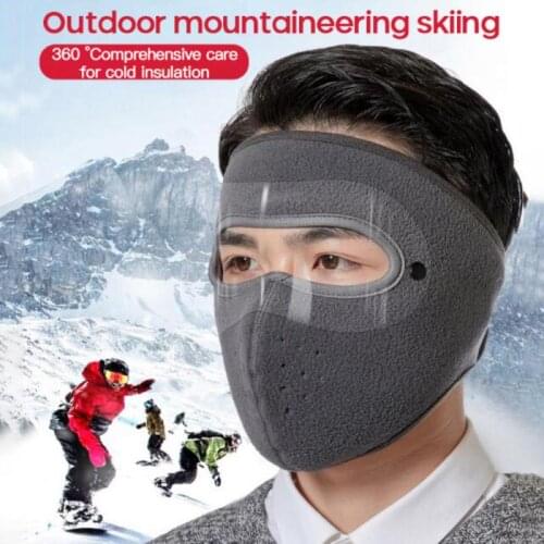 1PC Full Face Mask Antifog Removable Eye Protection Screen Windproof Winter Keep Warm Motorcycle Mask Cycling Face Mask Hot