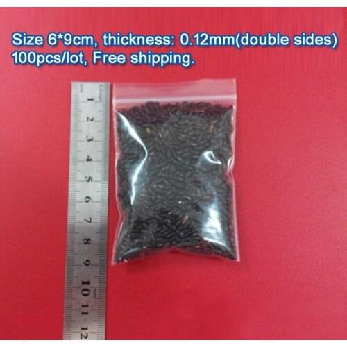 100pcs/lot high quality Transparent PE Zipper Lock jewelry Packaging Bags, 6*9cm clear plastic bags for jewelry packaging