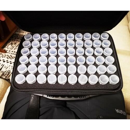 15/30/60 Bottles Diamond Painting Cross Stitch Accessories Tool Box Container Diamond Storage Full Square 5D Embroidery Mosaic