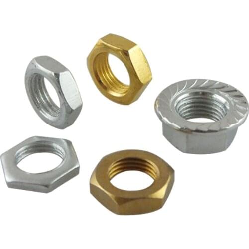 200Pcs Thread Hexagon Nuts Bright Zinc Plated Carbon Steel Hex Nut To Fit M5 M6 M8 M10 M12 Bolts & Screws