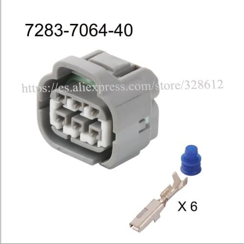 7283-7064-40/7282-7064-40 car wire male connector Harnes cable 6 pin automotive plug Waterproof sheath Include terminal seal