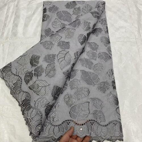 African Lace Fabric 2021 Swiss Voile Lace Cotton Material Lace High Quality Swiss Voile Lace In Switzerland Dubai Fabric 5yards
